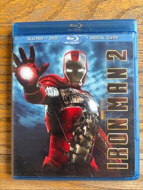 Iron Man 2 Blu-ray DVD Digital Combo Pack 3-Disc Set Marvel MCU